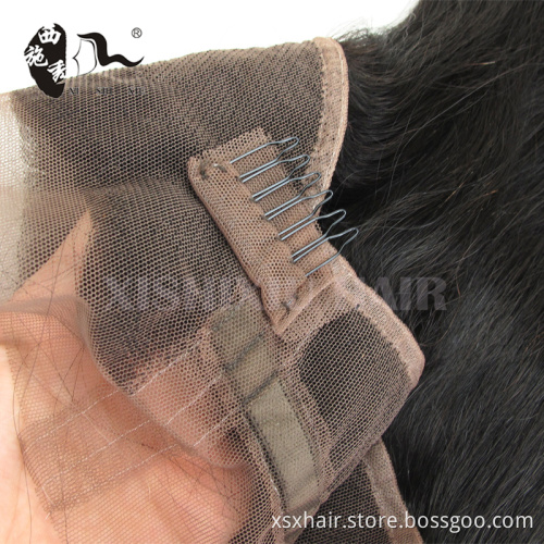 2016 New arrive 360 lace frontal unprocessed brazilian virgin human hair lace frontal in hair extension
